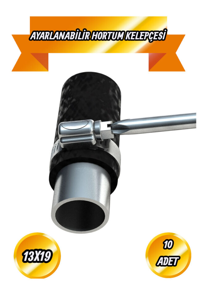 Ayarlı Hortum Kelepçesi Ayarlı 28x48 mm Galvenizli Boru Metal Kelepçe Ayarlanabilir Klips 10 ADET