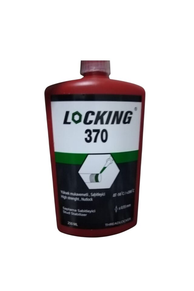 LOCKING 370 Yüksek Mukavemetli Sabitleyici CİVATA SABİTLEYİCİ -250 ml