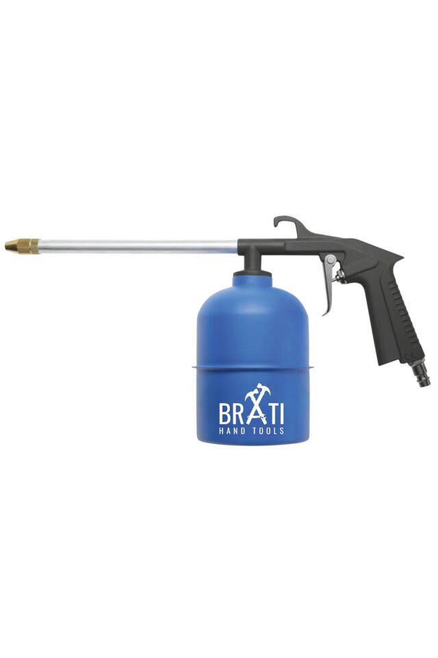 Havalı Mazot Püskürtme Tabancası 500 cc Metal Gövdeli 500 ml Mazot Püskürtme Pompası Mavi Renk