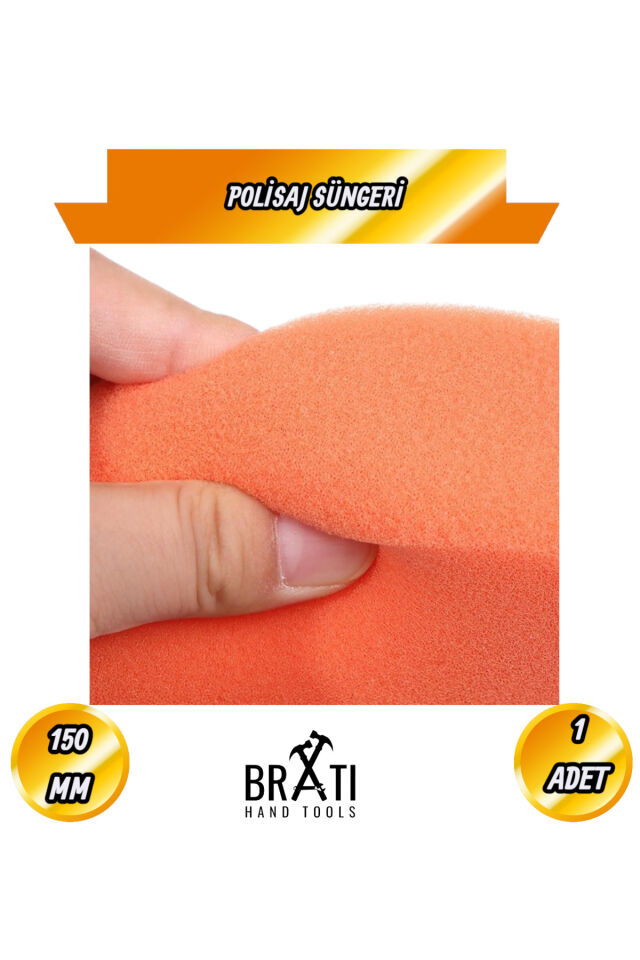 Pasta Polisaj Süngeri M-14 Bağlantılı Oto Araba Parlatma Pedi Sünger Araba Parlatıcı 150mm