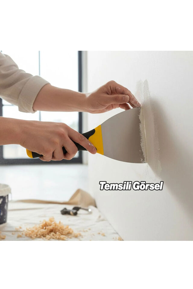 Profesyonel Macun Spatulası 10 Cm Dayanıklı Esnek Yapı Tamir Sıva Alçı Yüzey Düzeltme El Aleti 100 Mm