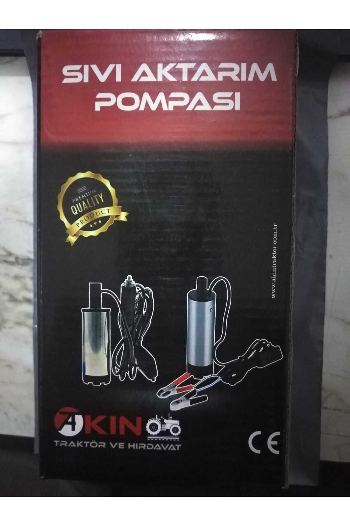 12 Volt Büyük Tip Sıvı Aktarım Pompası Akü Bağlantılı