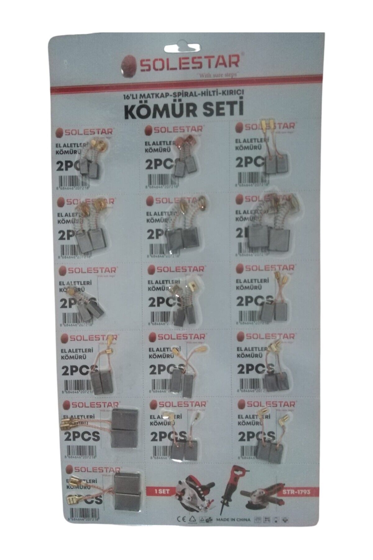 16 PARÇA MATKAP-SPİRAL-HİLTİ-KIRICI KÖMÜR SETİ