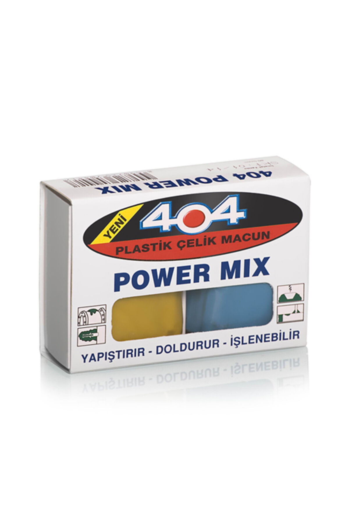 POWER MİX Yapıştırıcı Plastik Çelik Macun 80 Gram