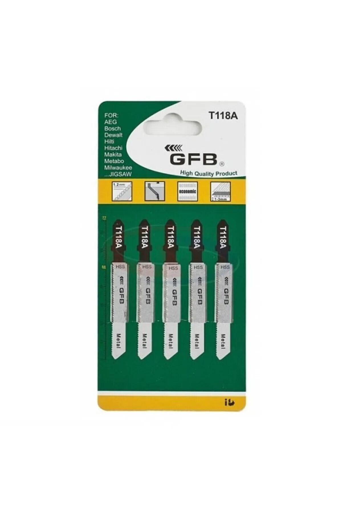 T118A - METAL DEKUPAJ TESTERESİ (5’li Paket)