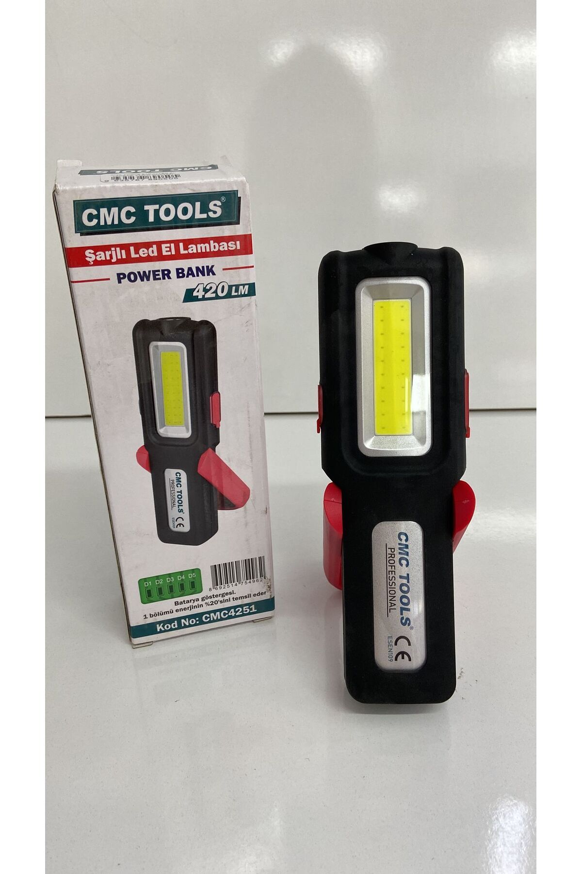 Şarjlı El Lambası 420 Lm CMC4251 18650 mAh li-on Pilli